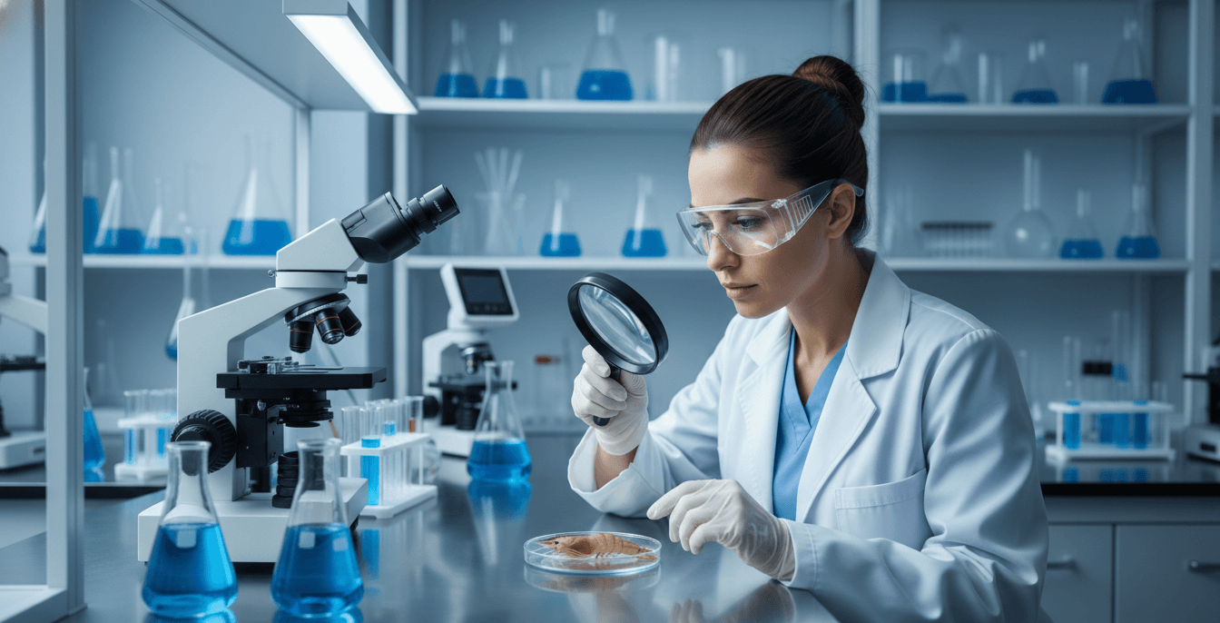 Female scientist in laboratory - Gender Equality